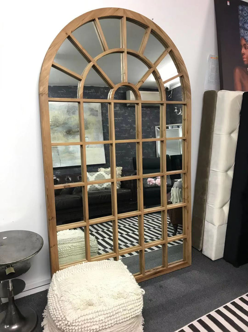 Large wood mirror-