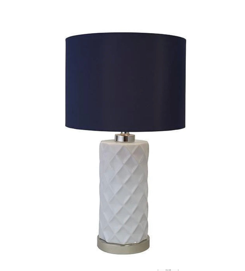 HAMPTON LAMP BLUE SHADE BY SHAYNNA BLAZE