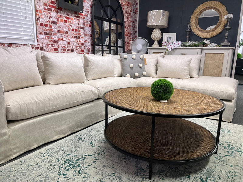 Rattan Round Coffee Table Natural DCB130