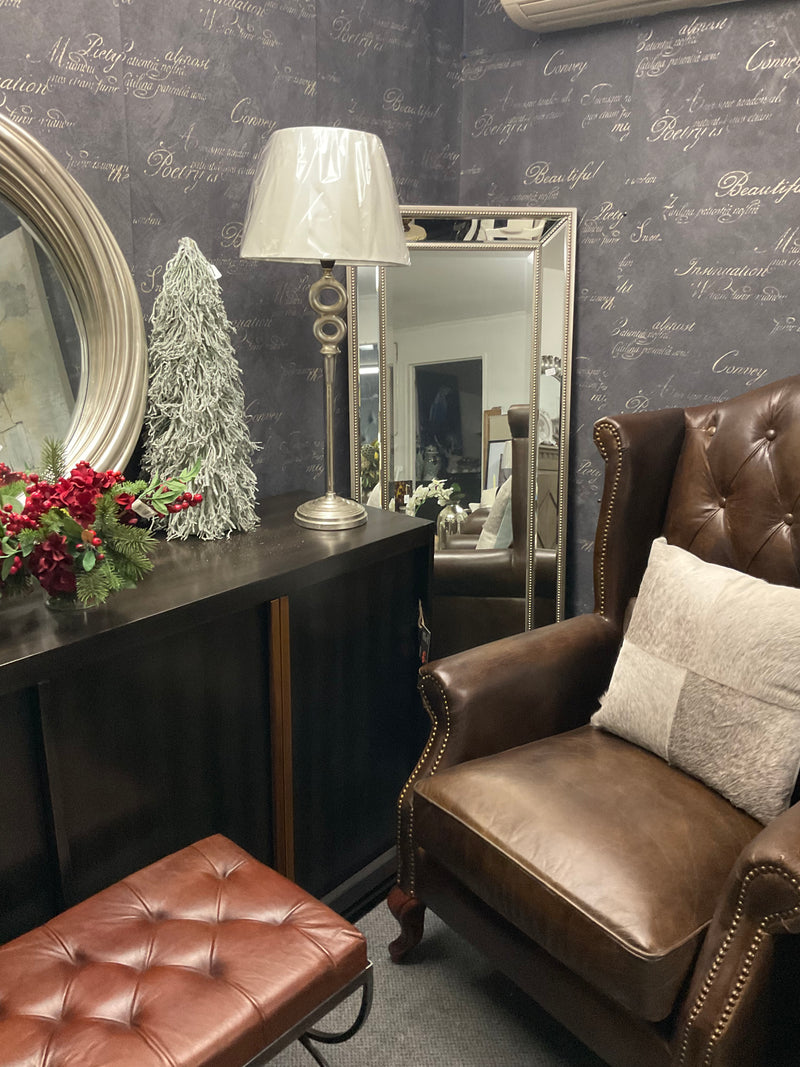 Deco Beaded Bev Mirror 1580x580mm