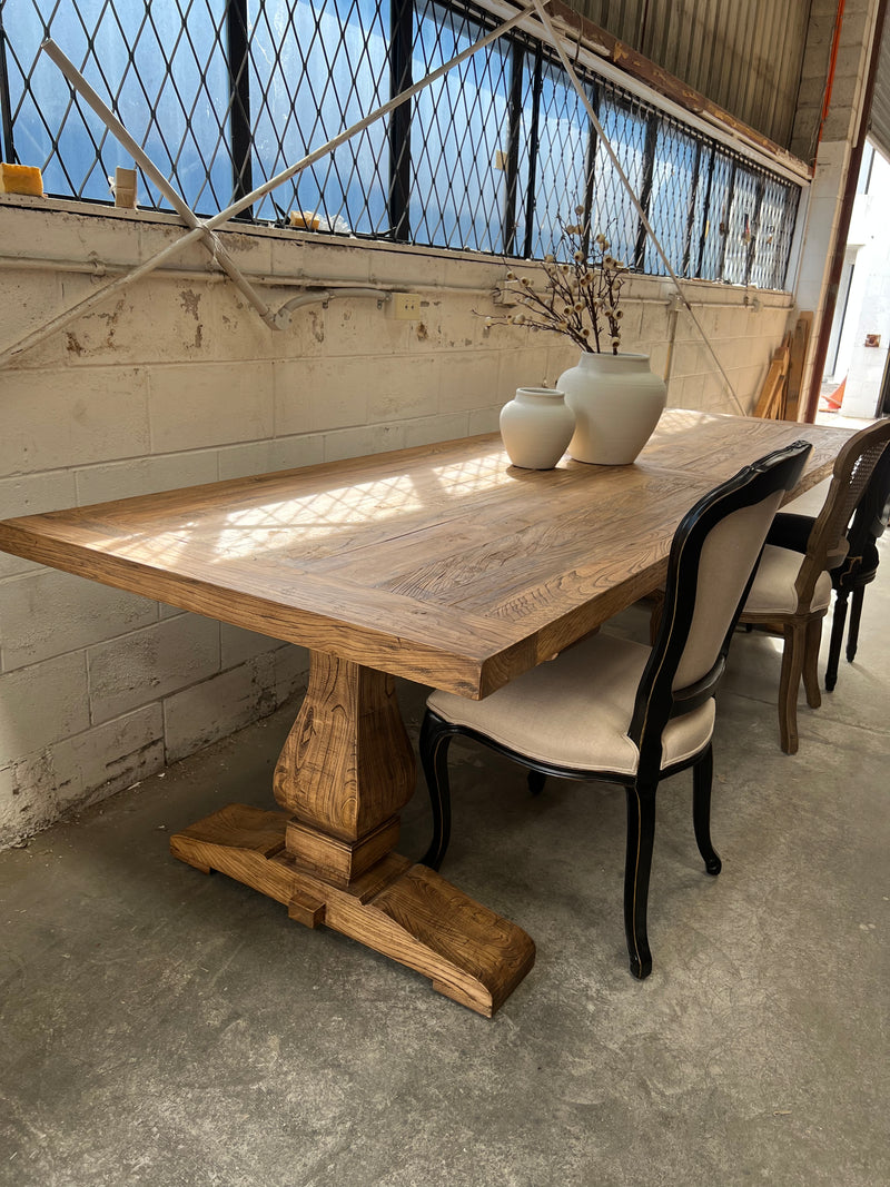 French Country 3M Dining Table Elm