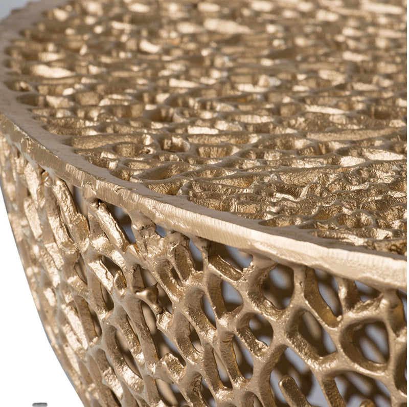 Gold aluminium Coffee table – Homeabout