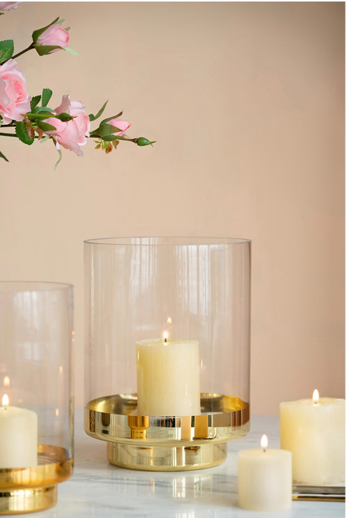 Glass Candle Holder 27.2cm High