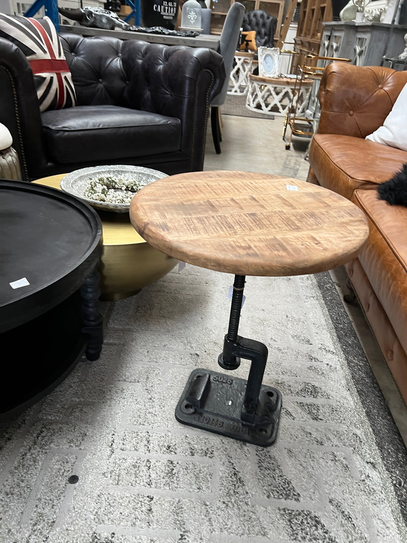 Side Table With Vice Base