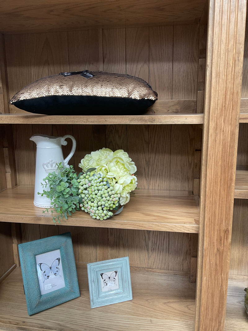 French Library Bookcase  2 bays OAK