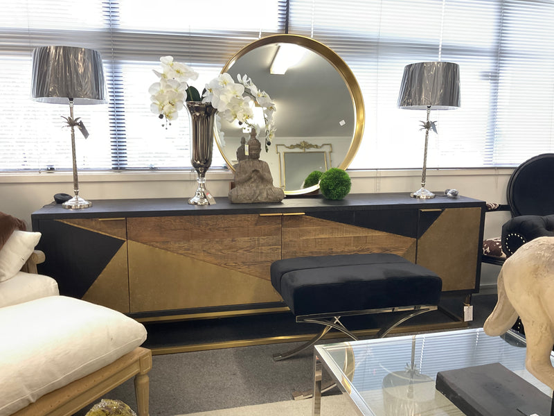 ROUND BEVELED WALL MIRROR 950mm DIA