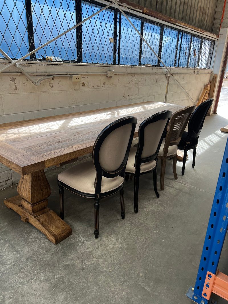 French Country 3M Dining Table Elm
