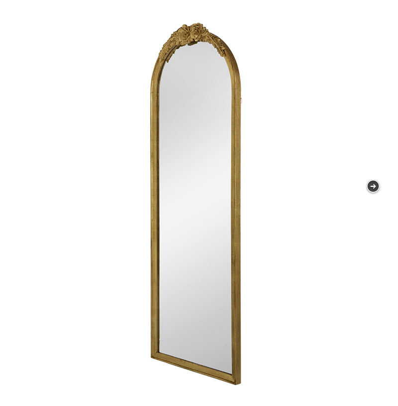 Etienne Wool Floor Mirror Gold