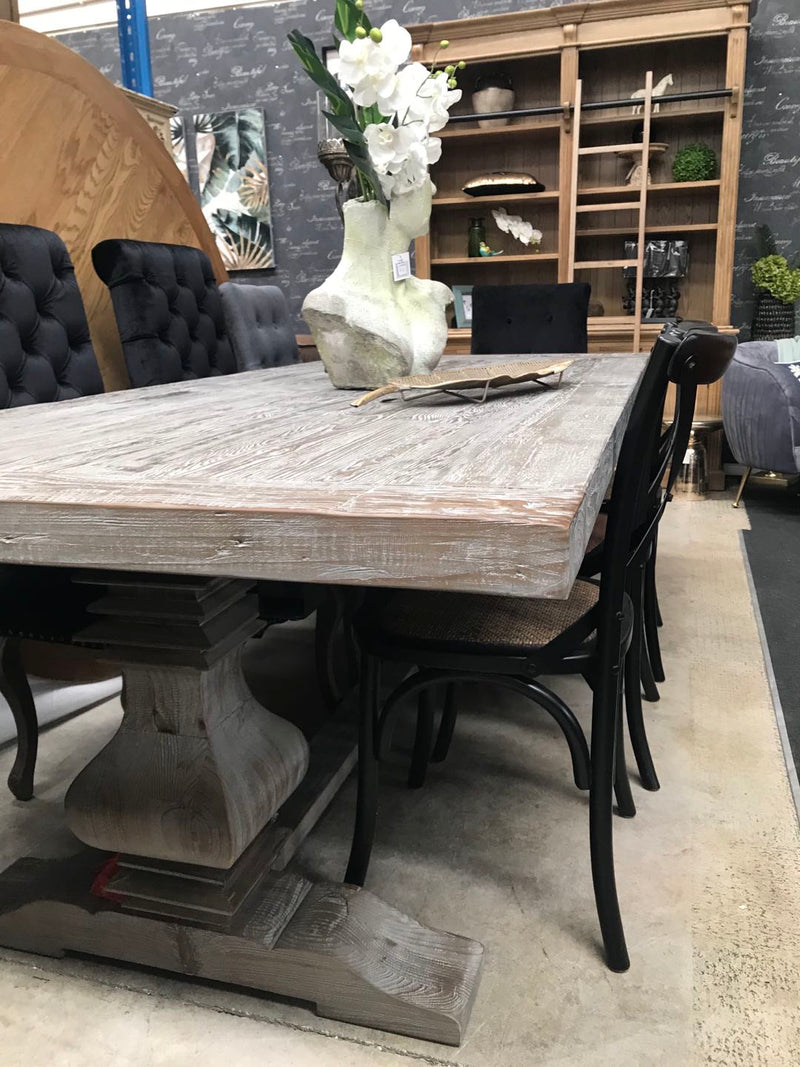 Reclaimed Timber 2.4-3m extended Dining Table