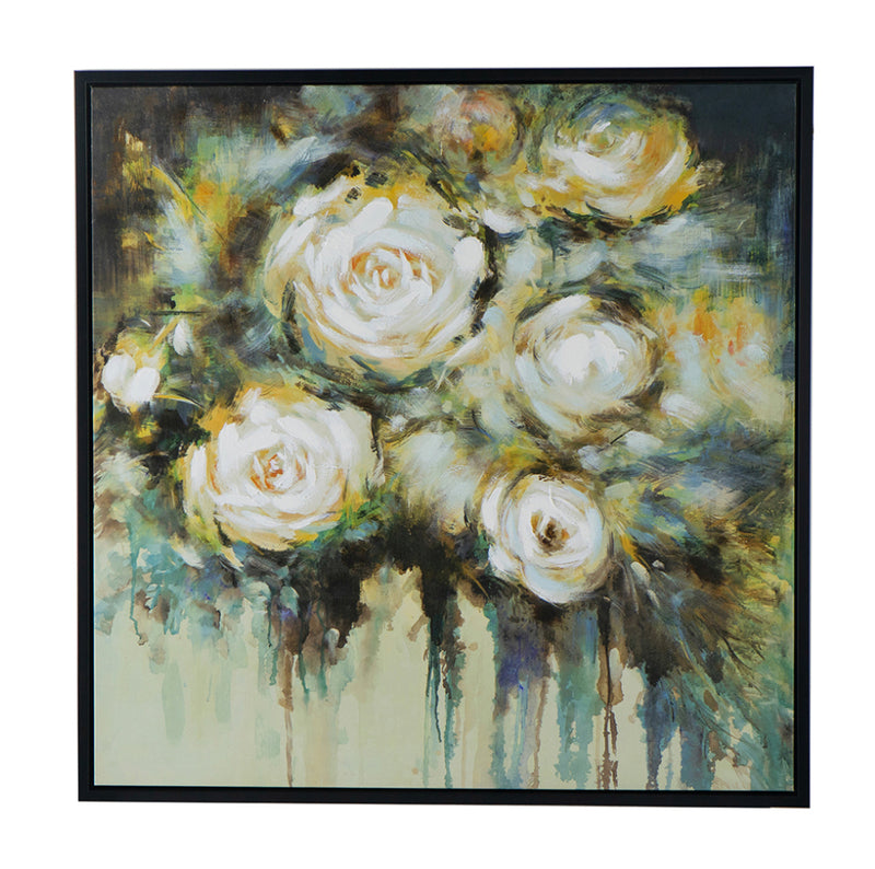 Floral Dreams 80% Handprinted oil Painting