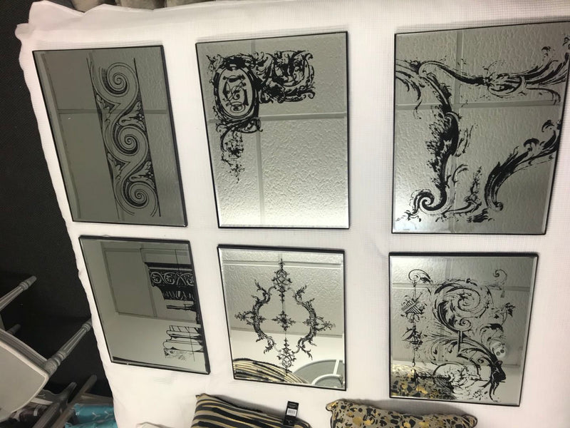 6 Panels Mirror Wall Art