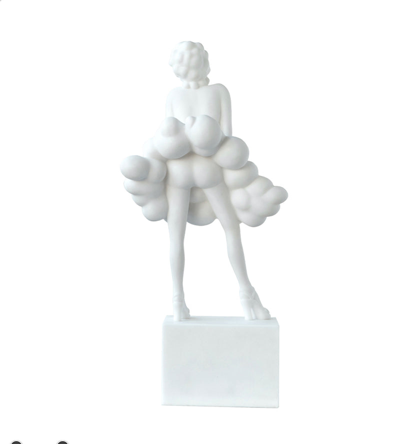 Artificial White Marble Stone Lady