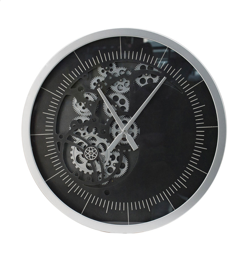Black Gear Clock 58CM