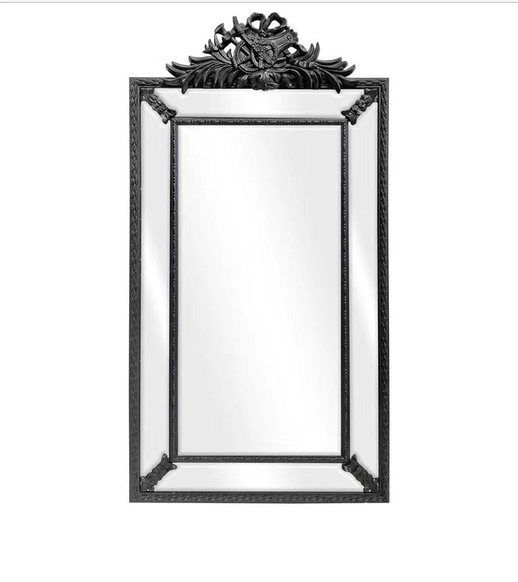 Genevieve Bevelled Mirror Black 1475x775 mm