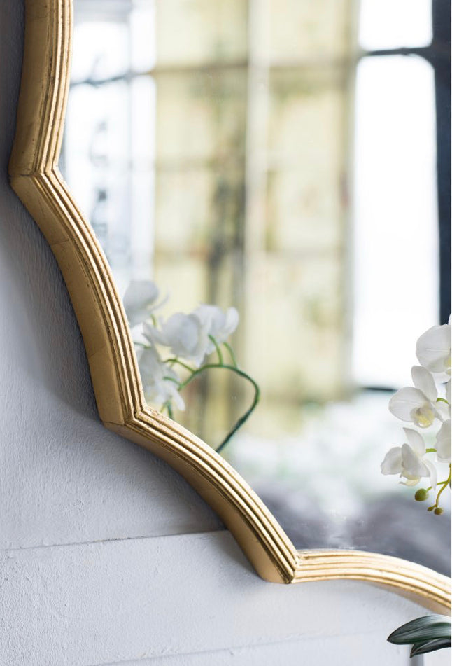 Gold Sun Burst Wall Mirror 101mD