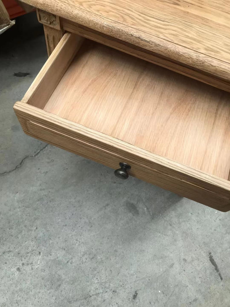 French Villa 3 drawers OAK Bedside table Natural MATT