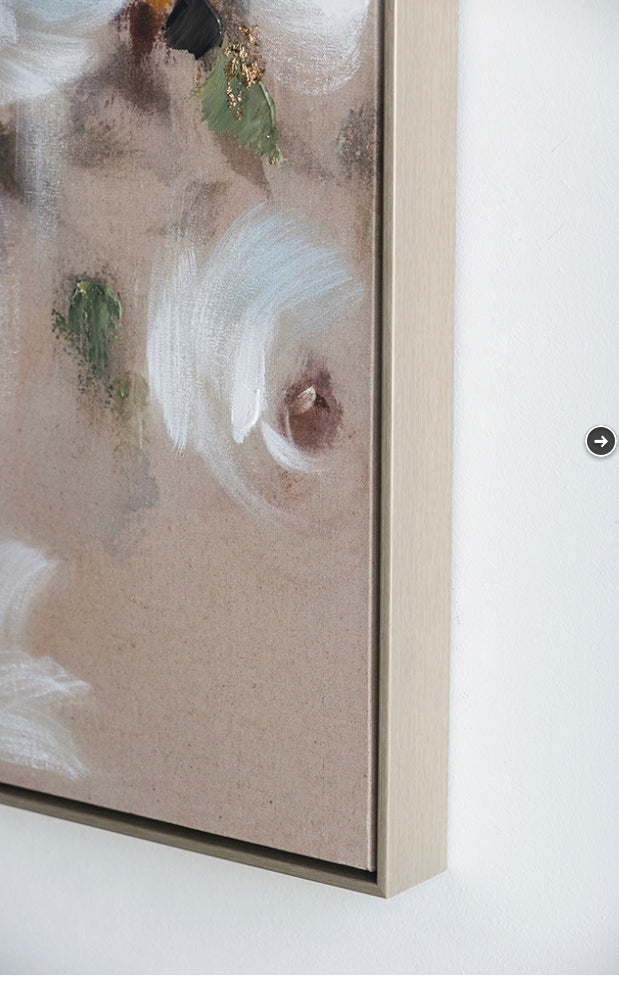 Pink Flowers Hand Painting  Wall Art