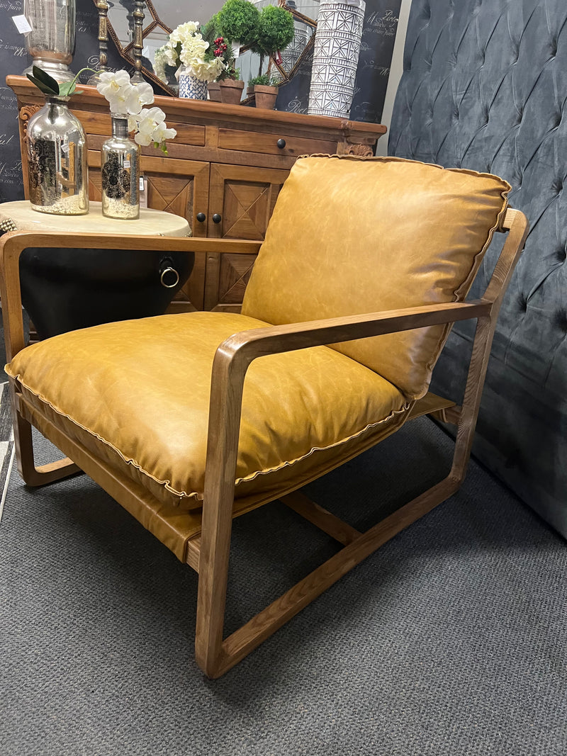 Special Leather Ringo Relax Chair- Tan