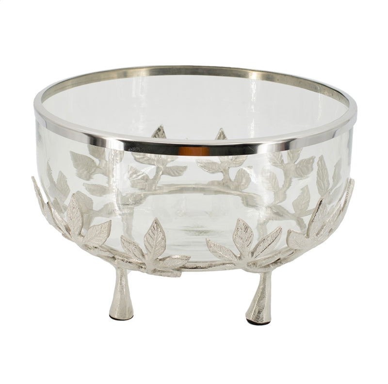 Glass bowl With Ring and Flower Stand