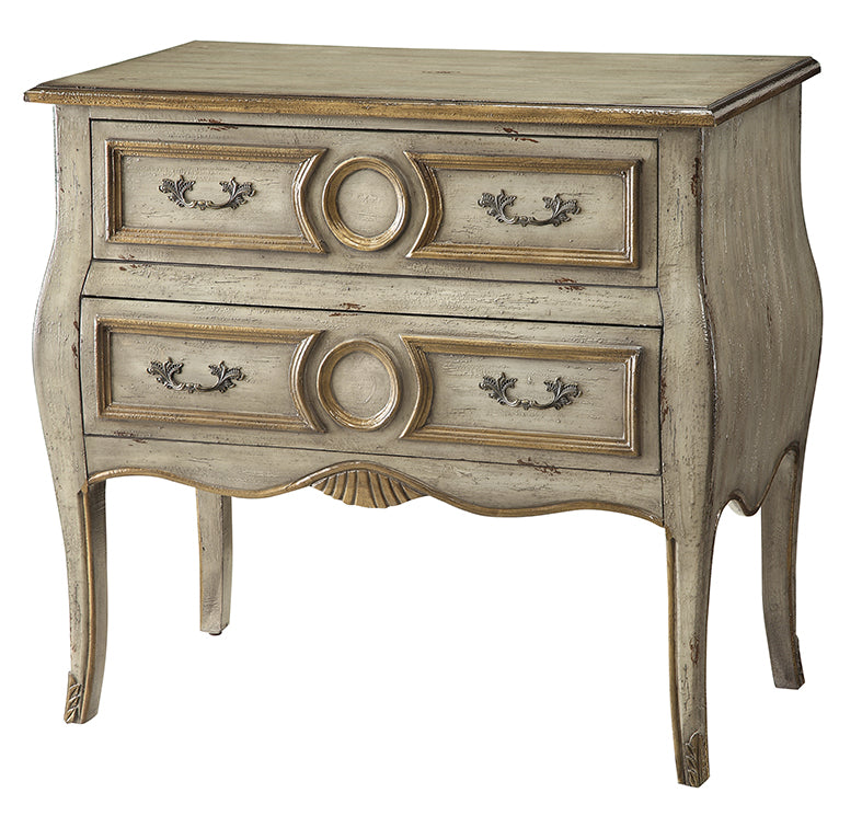 Victoria 2 Drawer Bombe Chest