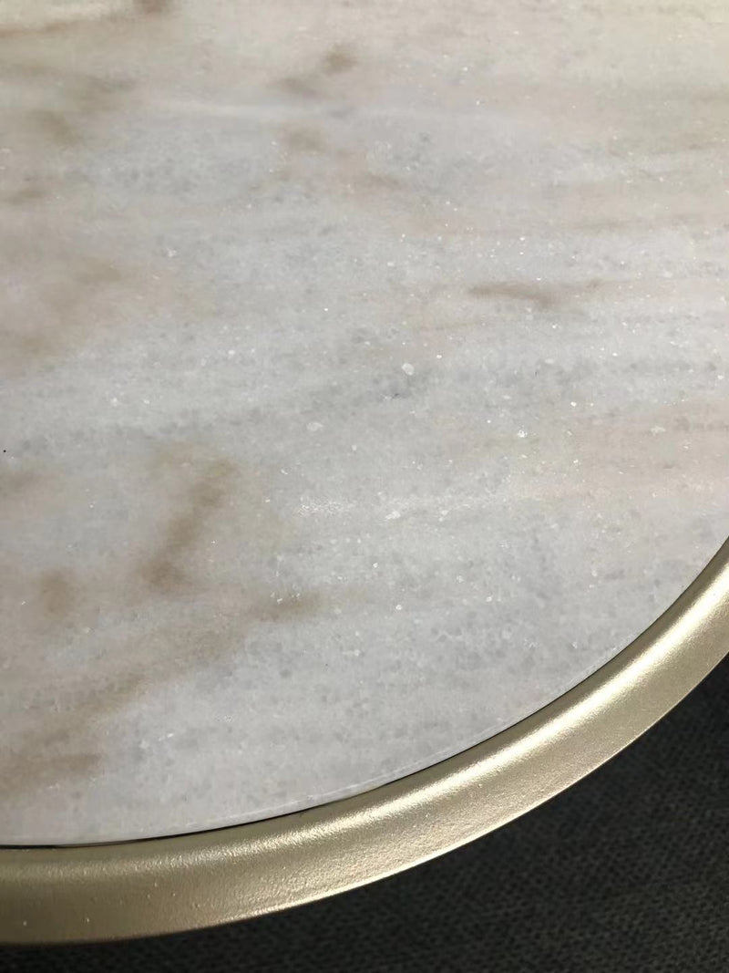 Eclipse Stacking Side on Tables S/2 Marble Top