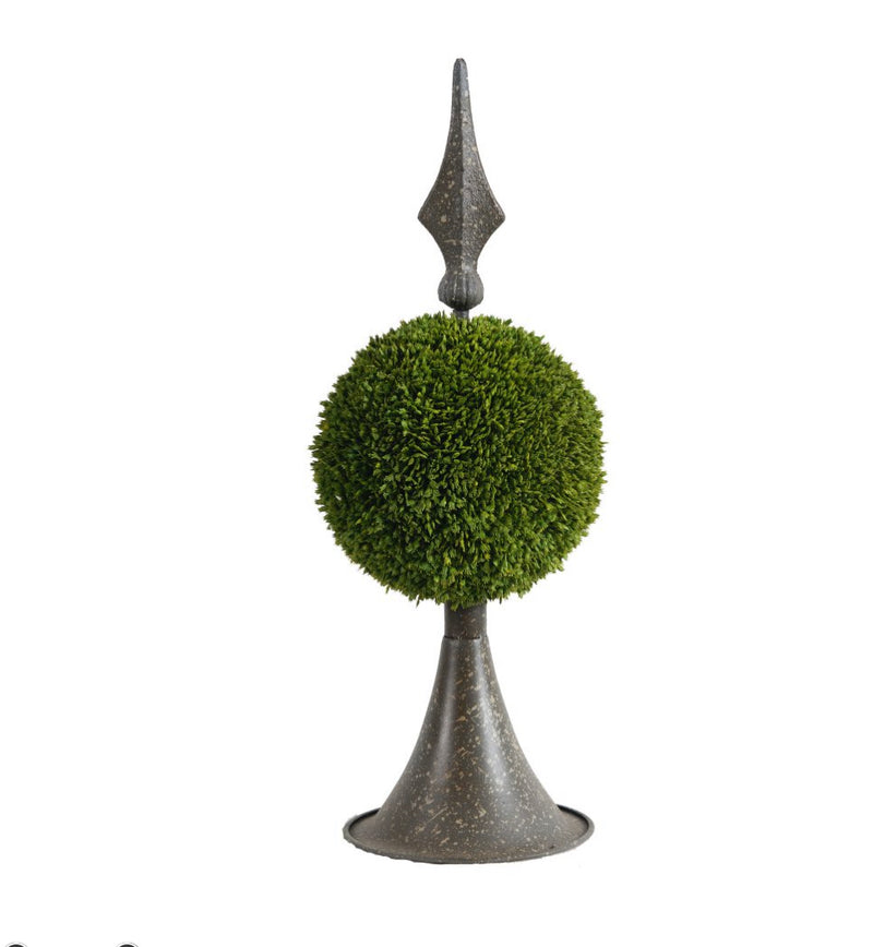 Spired One- Sphere Boxwood Topiary
