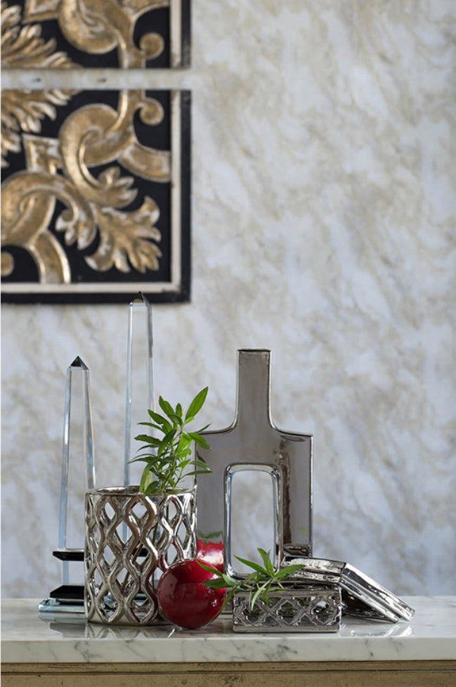 Ceramic Keyhole Vase I