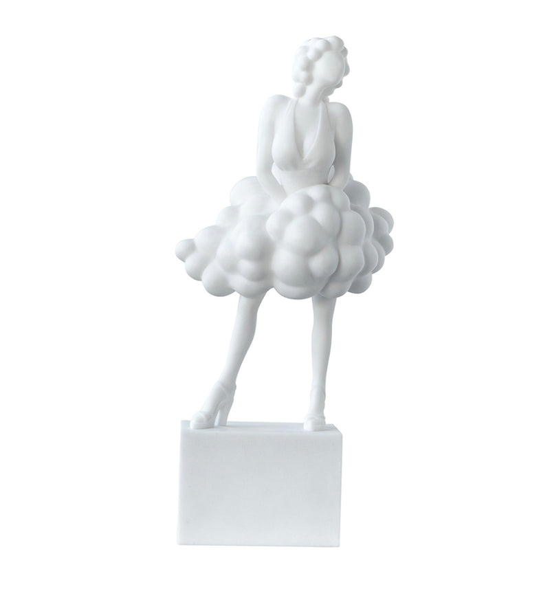 Artificial White Marble Stone Lady