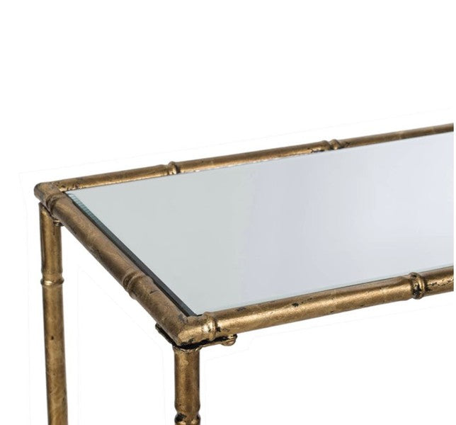 Antique Gold Coffee table Mirror Top