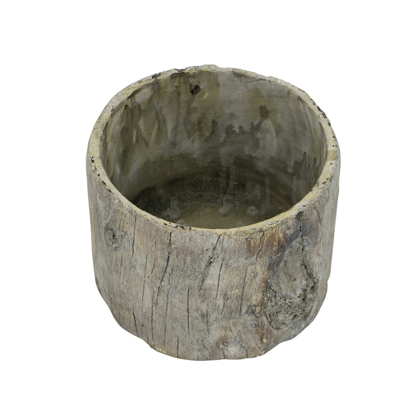Round Tree Stump Cement Stool/ Planter