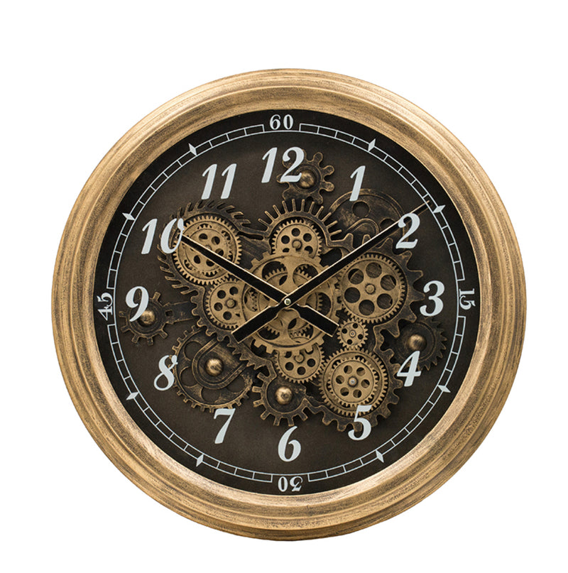 Gold Gear Clock 53CM