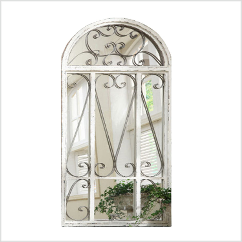 Metal Framed Arched Mirror 2m High