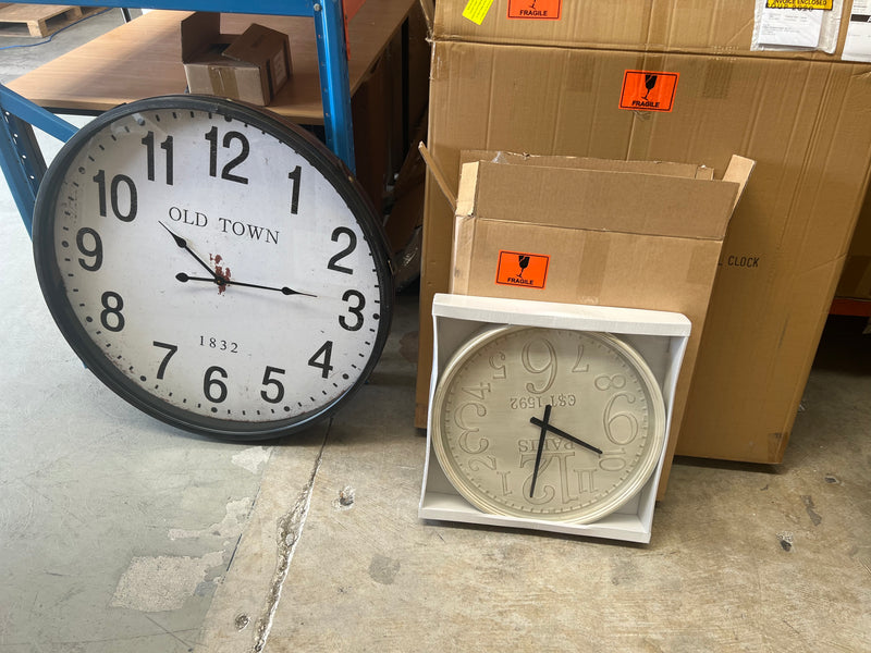 Old Town Iron Wall Clock 810mm DIA