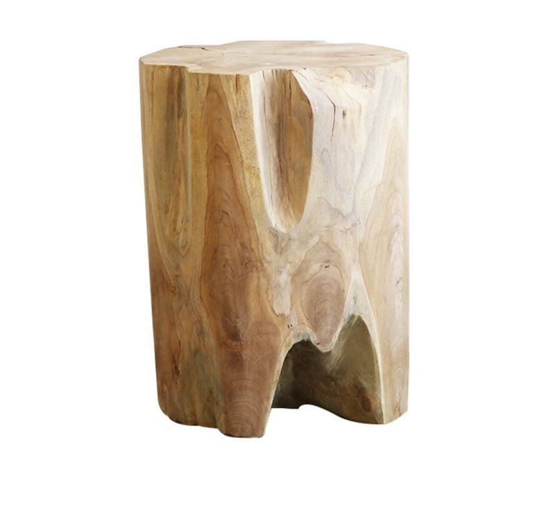 CRUSOE ROOT SIDE TABLE / STOOL - ROUND