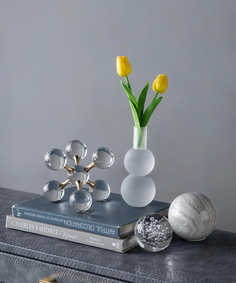 Frosted Glass Candle Holder