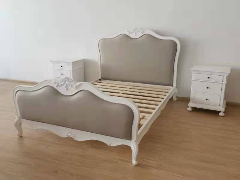 French Country Upholstered SuperKing Size Bed