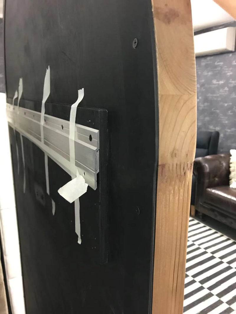 Large wood mirror-