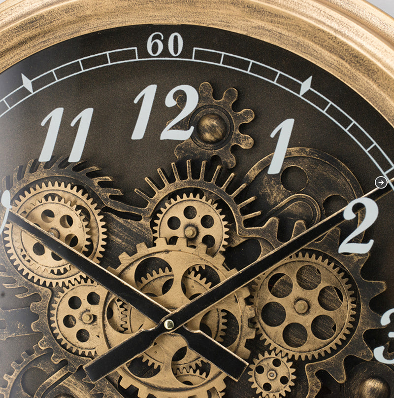 Gold Gear Clock 53CM