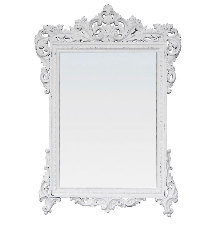 Daphne Bevelled Mirror White 1560x1070mm