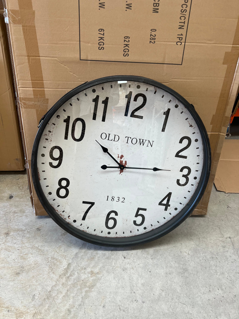 Old Town Iron Wall Clock 810mm DIA