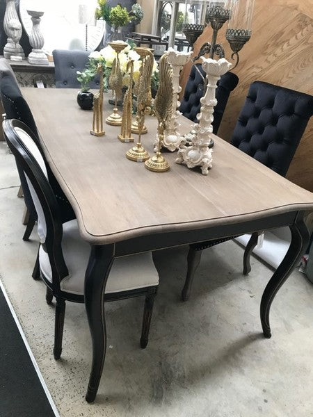 French Provincial OAK Dining table 2m