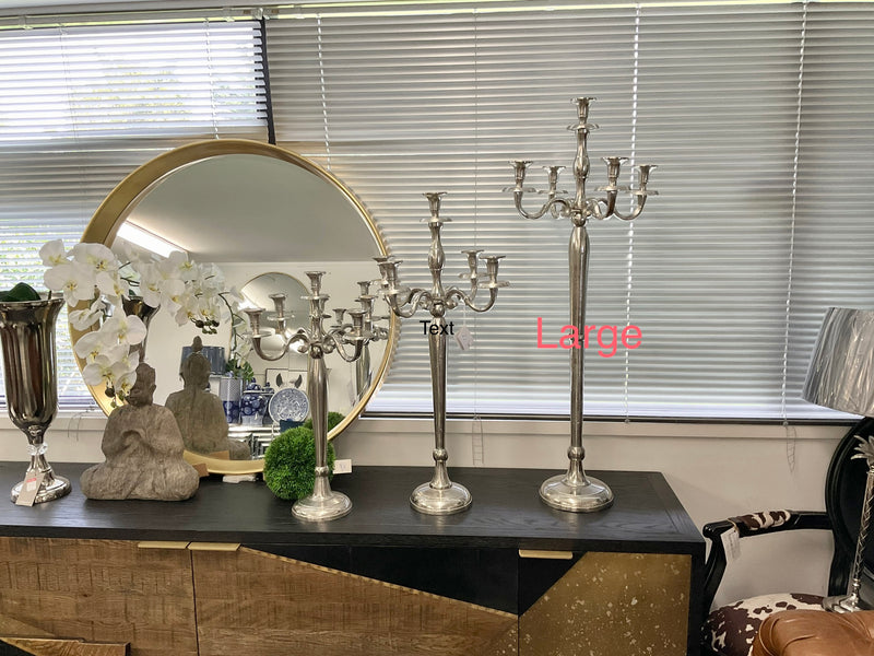 Aluminium Candelabra Large 100CM High