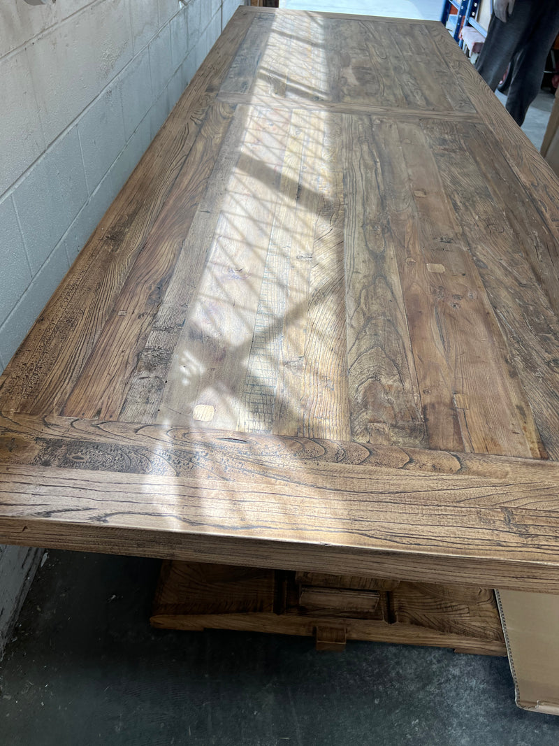 French Country 3M Dining Table Elm