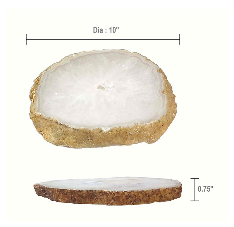 Agate Cheese Plate Natural