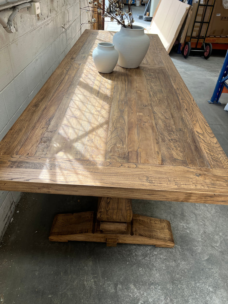 French Country 3M Dining Table Elm