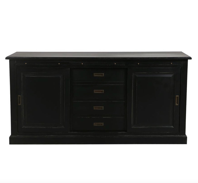 3 door Sideboard Black Rhode Island Collection