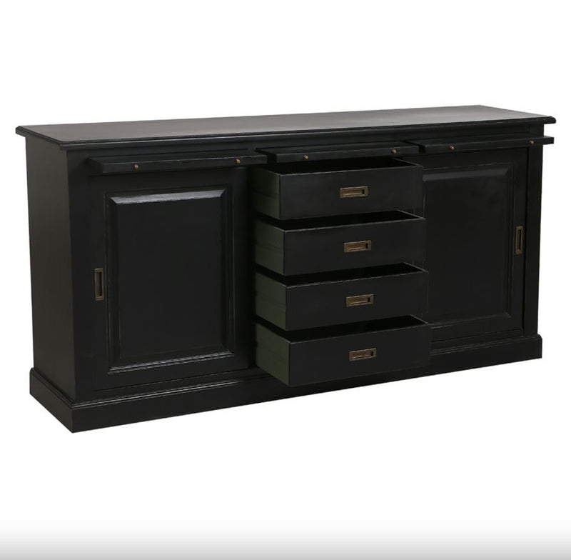 3 door Sideboard Black Rhode Island Collection