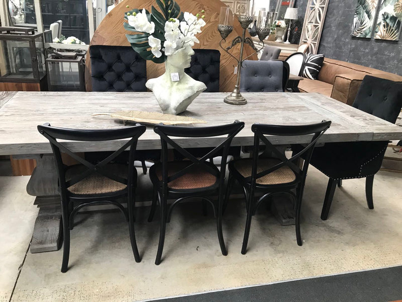 Reclaimed Timber 2.4-3m extended Dining Table