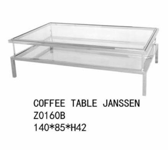 Janssen Coffee Table Stainless Steel Silver
