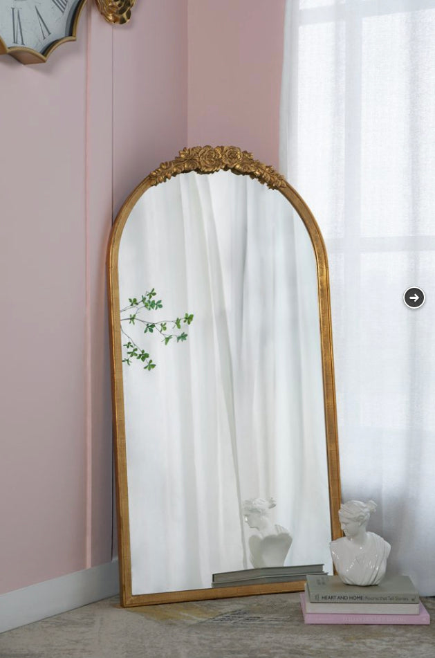 Etienne Wood Mirror Gold